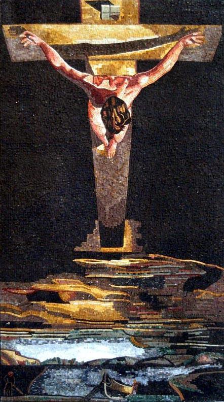 Salvador Dali Crucifixion of Jesus Christ" - Mosaic Reproduction "