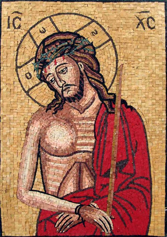 Jesus Red Robe Mosaic