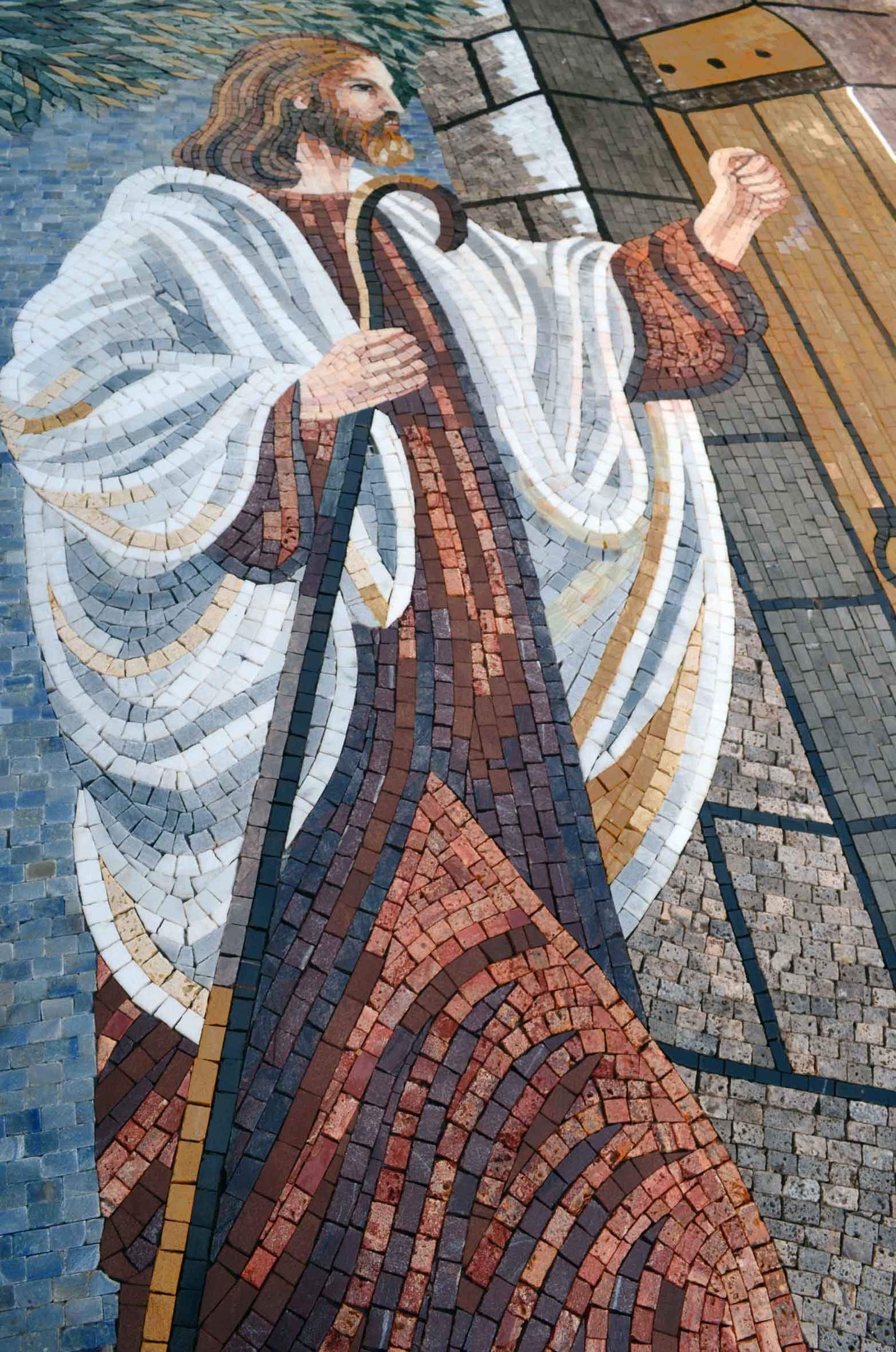 Christian Mosaic Icon - Jesus at the Door