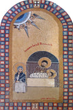 Saint Joseph Virgin Mary and Jesus Mosaic