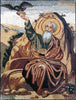 Saint Elias holding a bird Mosaic