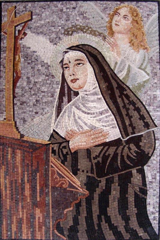 Saint Rita Icon Mosaic