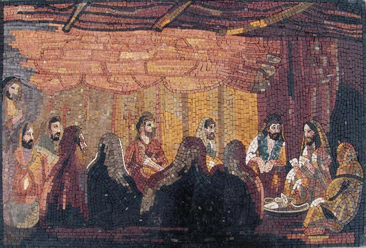 The Last Supper Mosaic Marble