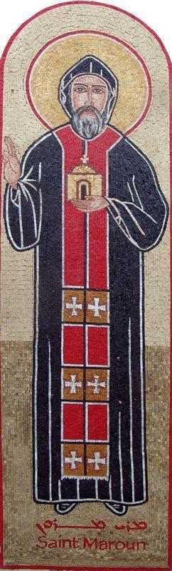 Saint Maroon Icon Mosaic