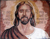 Jesus Christ Marble Mosaic Mural