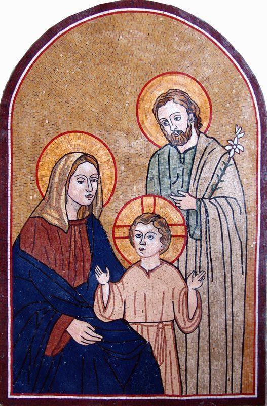 The Holy Family Stone Mosaic