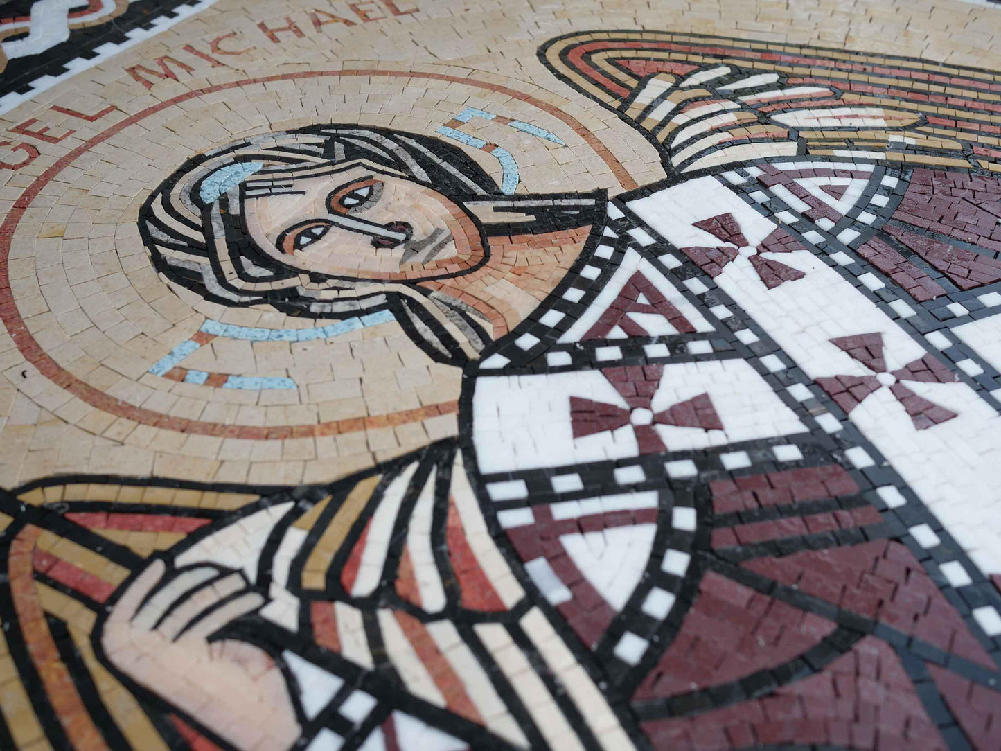 Religious Mosaic Art - Archangel Michaec