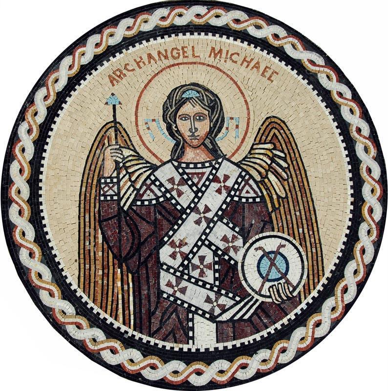 Archangel Saint Michael Mosaic Icon