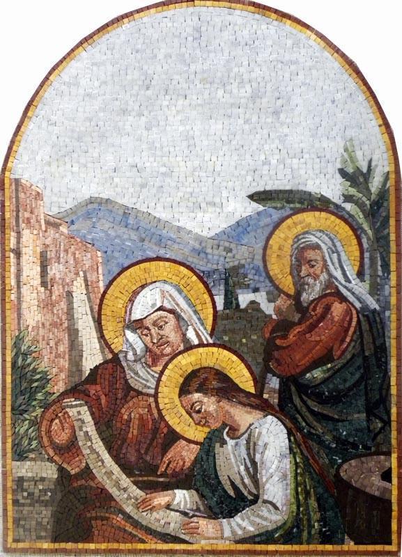 Yoakim and Anna Marble Mosaic Art