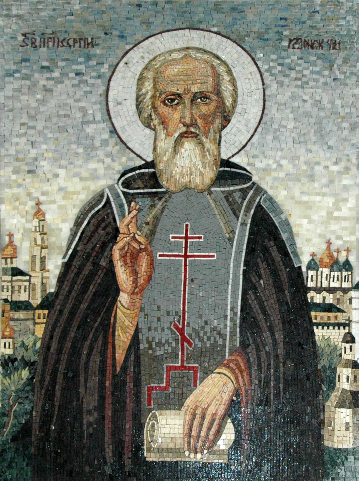 Saint Sergius of Radonezh Mosaic Mural