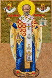 Saint Nikolas Mosaic Glass Art