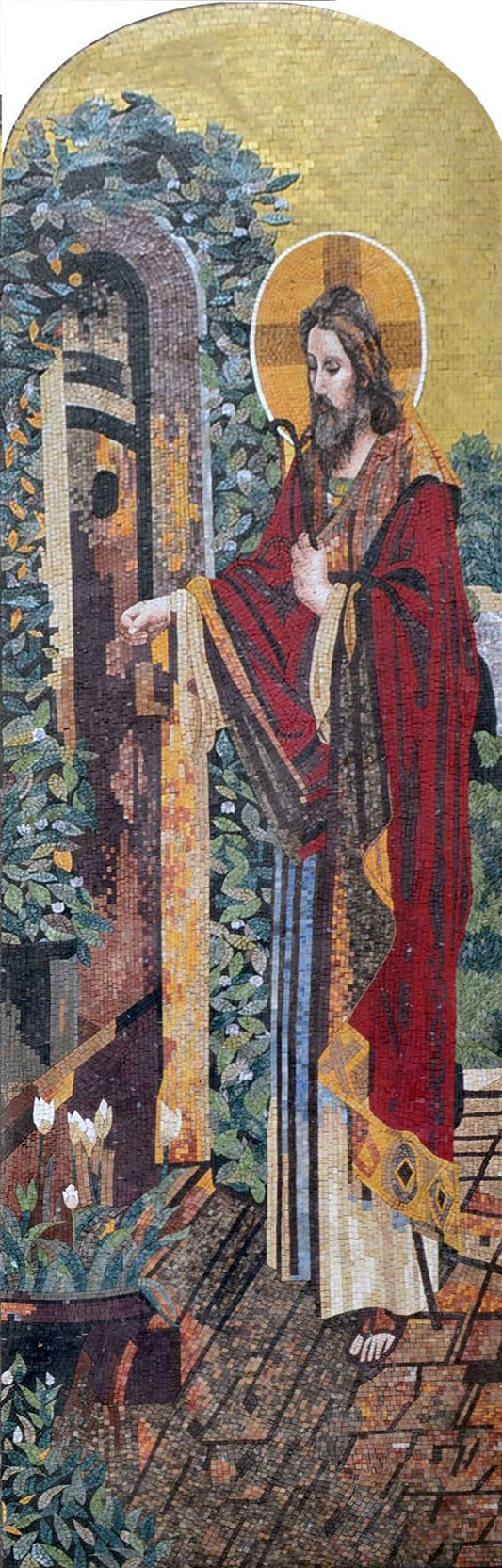 Jesus Christ Heavenly Mosaic Portrait