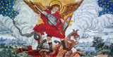 Saint Micheal Religious Marble Mosaic