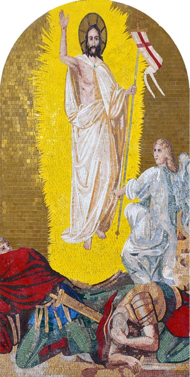 Resurrection Of Jesus Mosaic Icon
