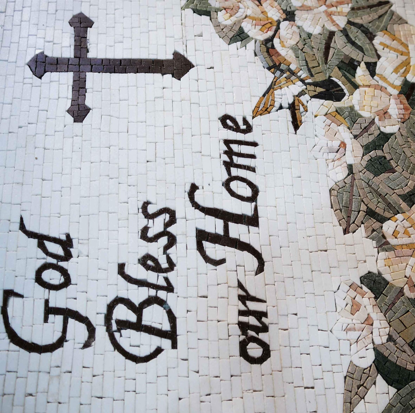 God Bless Our Home Mosaic