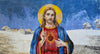 Sacred Heart Of Jesus Marble Mosaic Art
