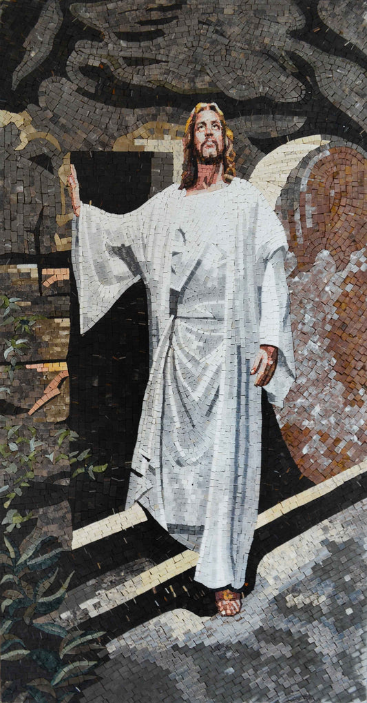 Resurrection Of Jesus Christ Marble Mosaic
