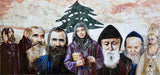 Christian Icon Mosaic of all Lebanese Saints