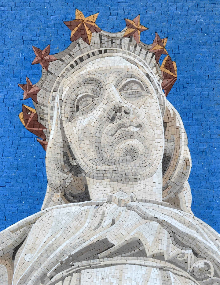 Lady of Lebanon Christian Art Mosaic