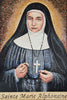 Sainte Marie Alphonsine Christian Marble Mosaic Icon