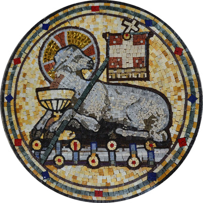 Mosaic Art - Lamb of God