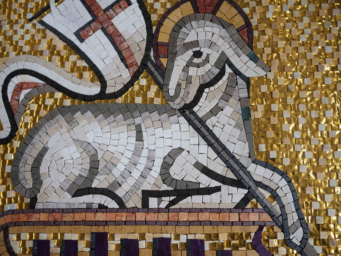 Mosaic Religious Art - Jesus the Lamb of God