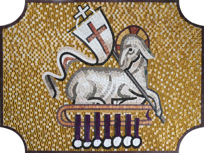Mosaic Religious Art - Jesus the Lamb of God