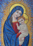Mosaic Icon - Portrait Of Virgin Mary