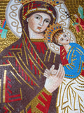 Santa Maria Portrait Mosaic Icon
