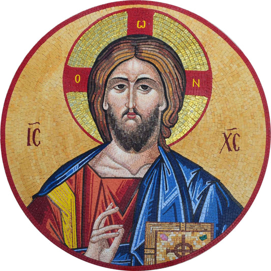 Mosaic Medallion - The Portrait Of Christ