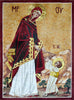Christian Mosaic Art - A Virgin And Child