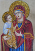 Mosaic Icon - Majestic Virgin Mary and Jesus