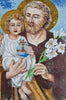 Mosaic Icon - The Portrait Of St. Joseph