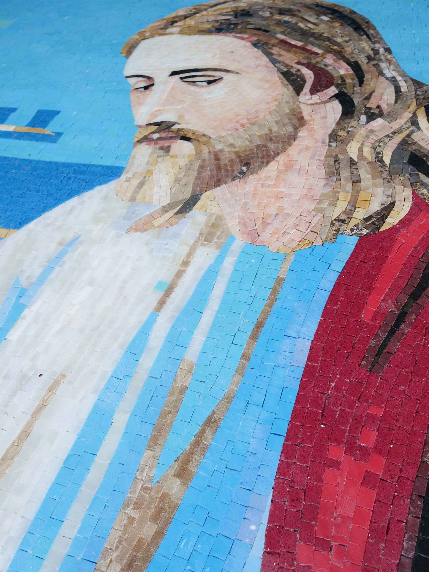 Mosaic Artwork - Portrait Of Jesus Christ