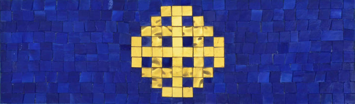 Glass Mosaic Mural - Christian Cross