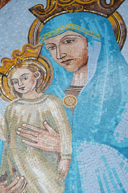 Jesus and Mary Icon Mosaic