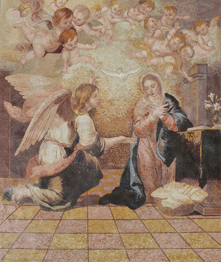Annunciation of Virgin Mary - Mosaic Art Reproduction