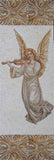 Angel Playing the Violin - Mosaic Art