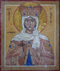 Saint Ludmila - Religious Mosaic Art