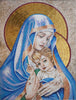 Virgin Mary & Jesus - Religious Mosaic Art