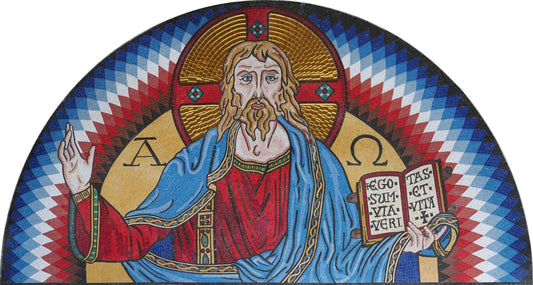 Religious Mosaic Art - Sacred Jesus Christ