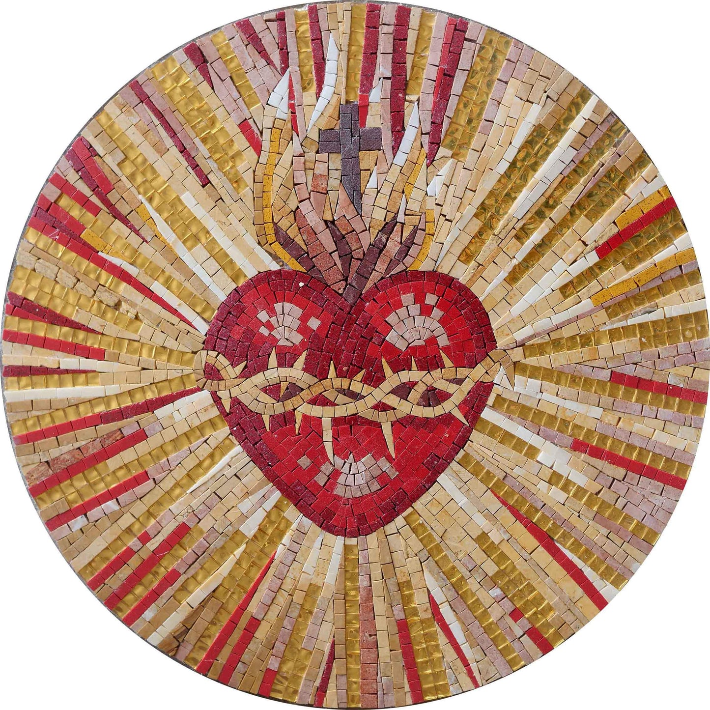 Crucification of the Heart of Christ Mosaic Mural