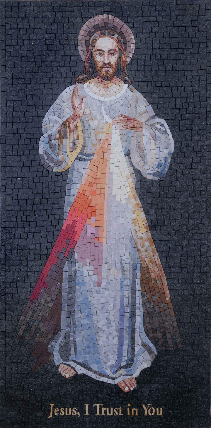 Trust in Jesus Mosaic Wall Art