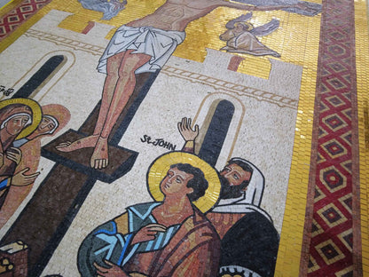 Religious Mosaic Art - Jesus Crucifixion