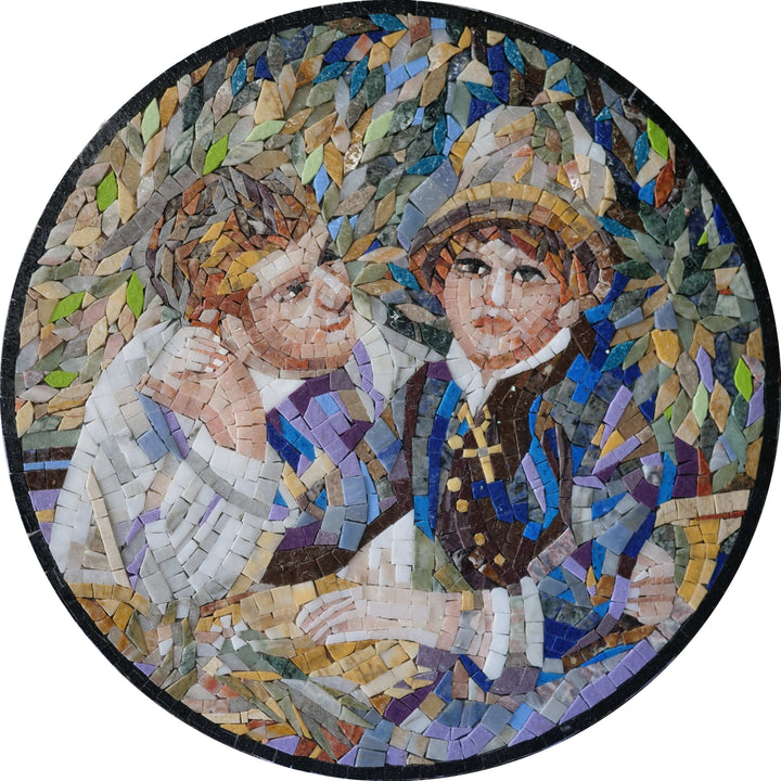 The Two Kids - Mosaic Medallion