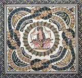Greek God Portrait - Mosaic Accent