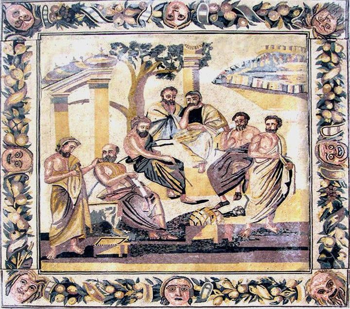 Ancient Scene Mosaic Art