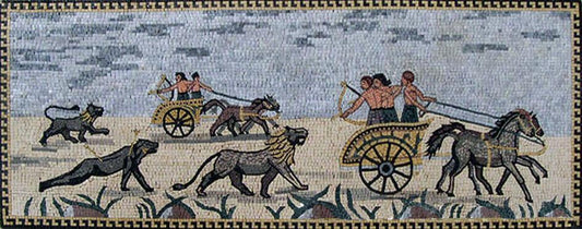 Ancient Greek Scene Mosaic