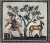 Mosaic Design of a Roman Hunting Scene