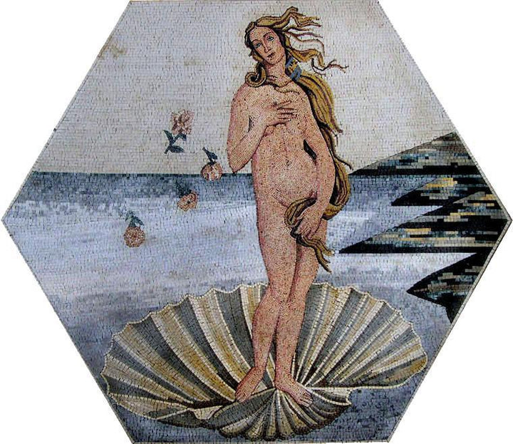 Sandro Botticelli Birth of Venus " - Mosaic Reproduction "